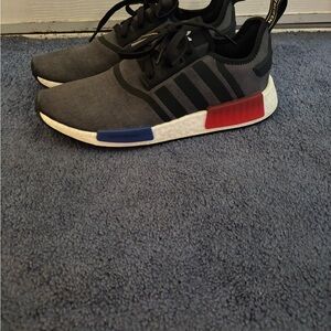 Adidas Men's Black and Red NMD Sneakers